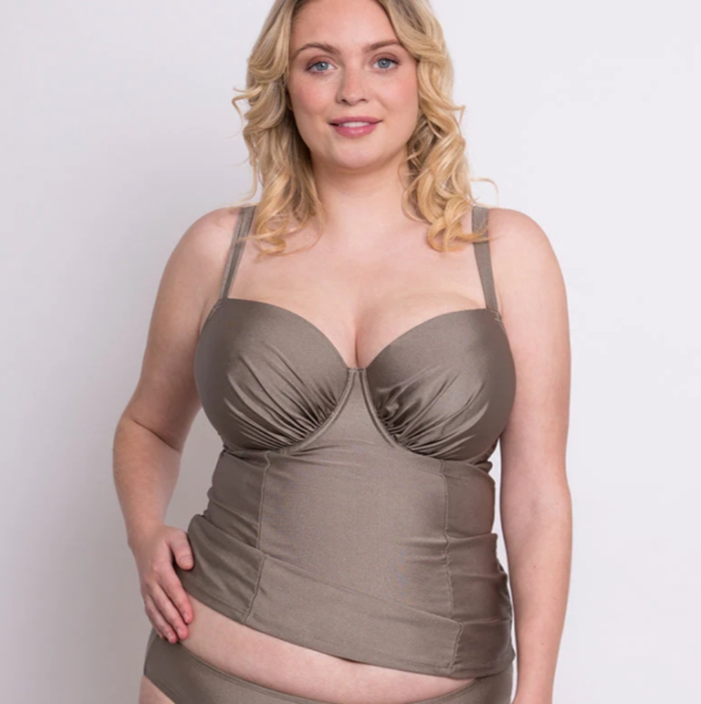 Flirtelle Tankini Top, 38L, Fiji Sands